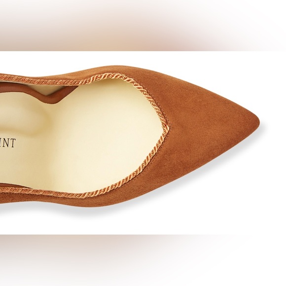 SARAH FLINT Perfect Pump 85 Cognac Twist Suede NEVER WORN